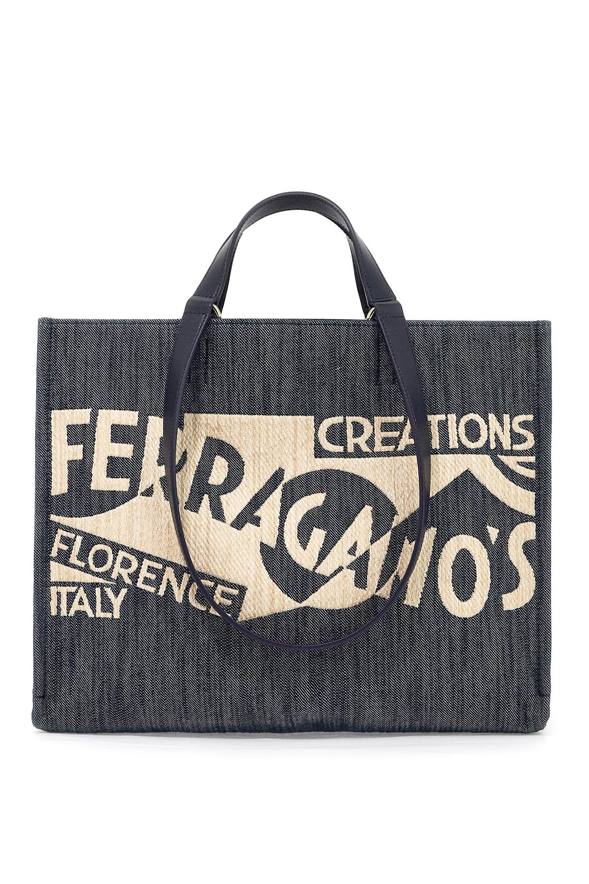 FERRAGAMO Ferragamo Logo Printed Tote Bag (M) Women