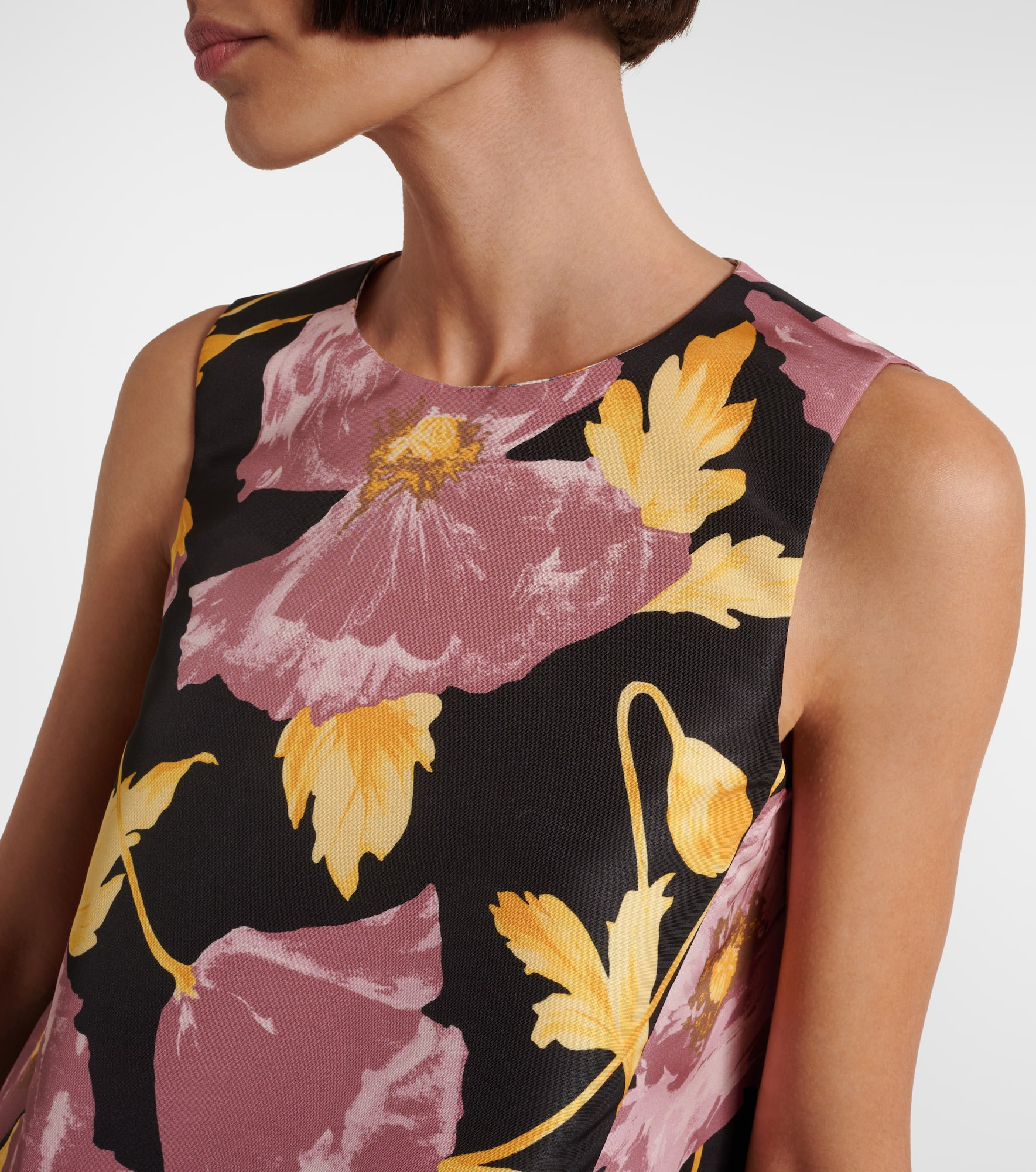 La Scala feather-trimmed asymmetrical top - 4