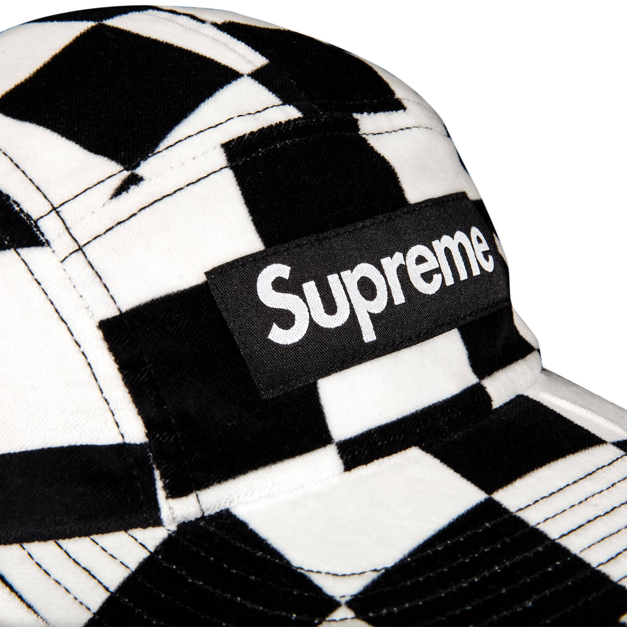 Supreme Velvet Camp Cap 'Checkerboard' - 3