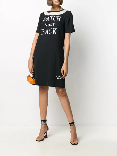 Moschino Watch Your Back dress outlook