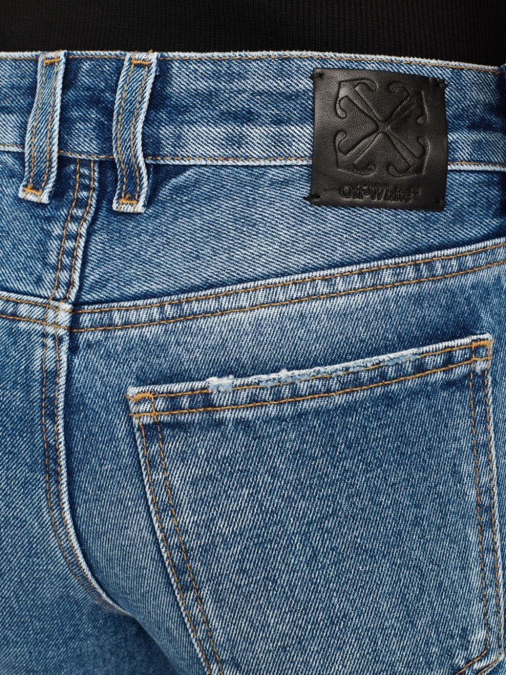 mid-rise flared jeans - 5