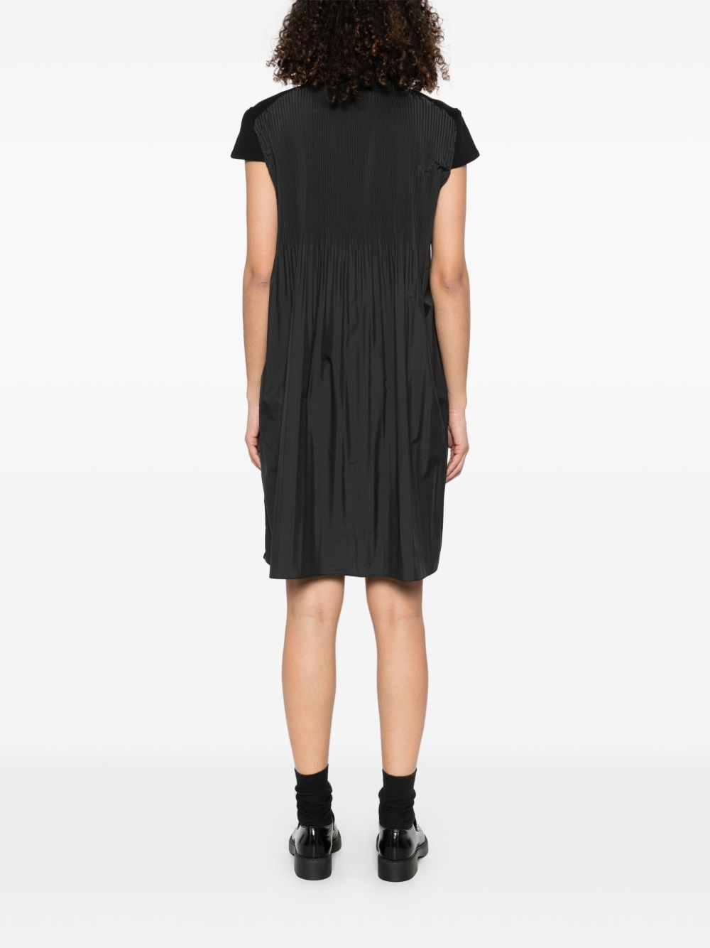 panelled mini dress - 4