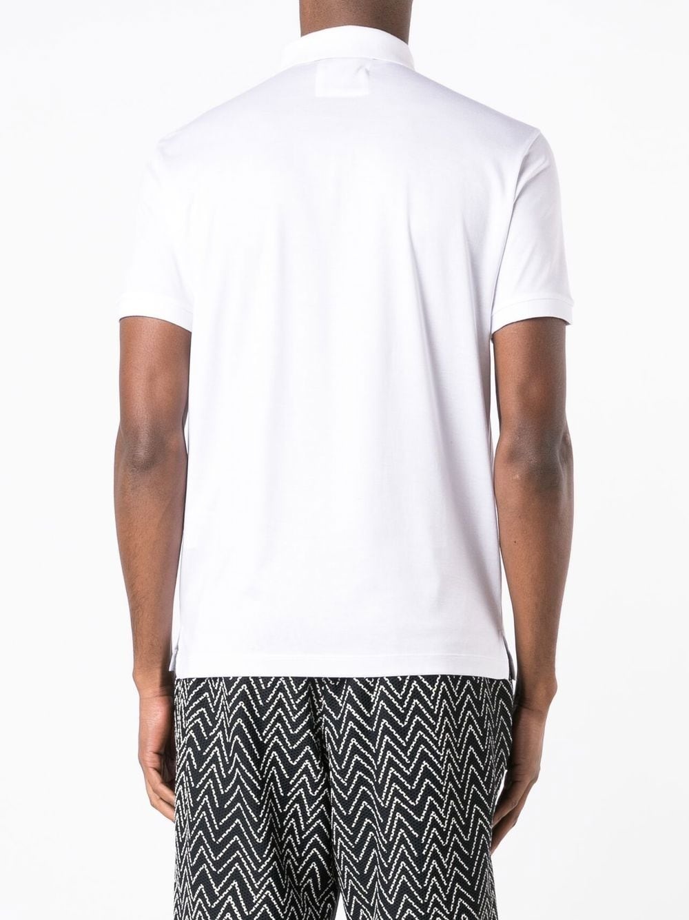 embroidered-logo polo shirt - 4