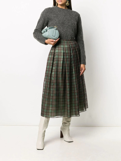 Aspesi check-pattern pleated skirt outlook