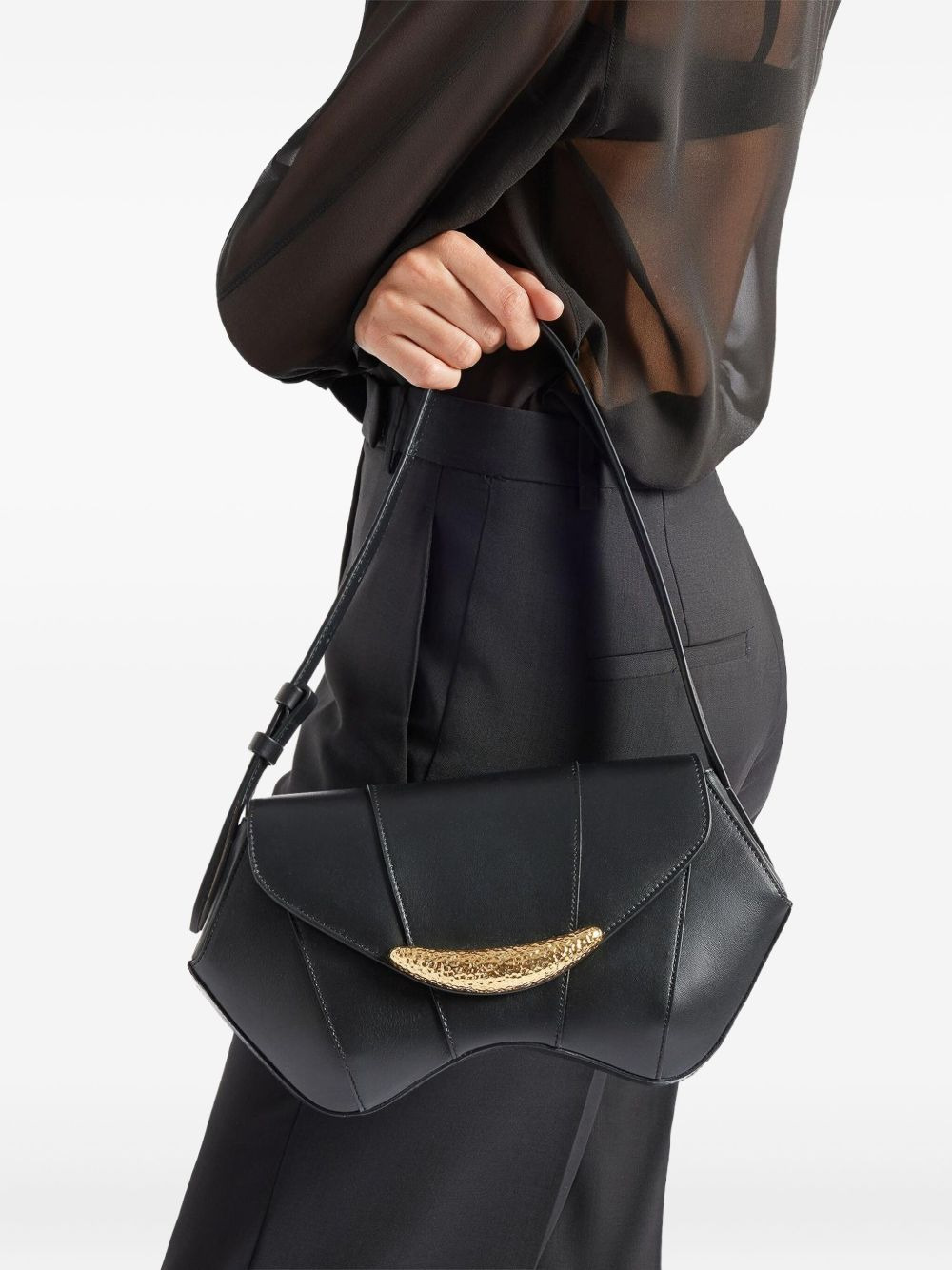 curved-shape shoulder bag - 2