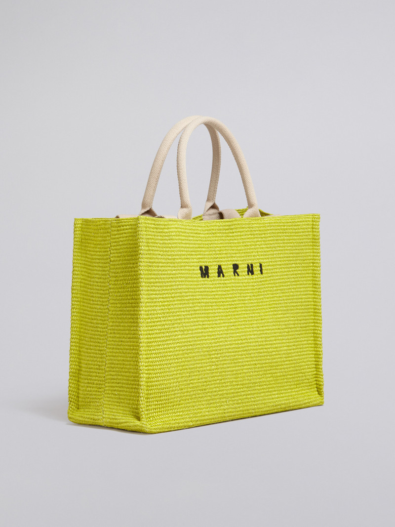 YELLOW RAFFIA SHOPPING BAG 6