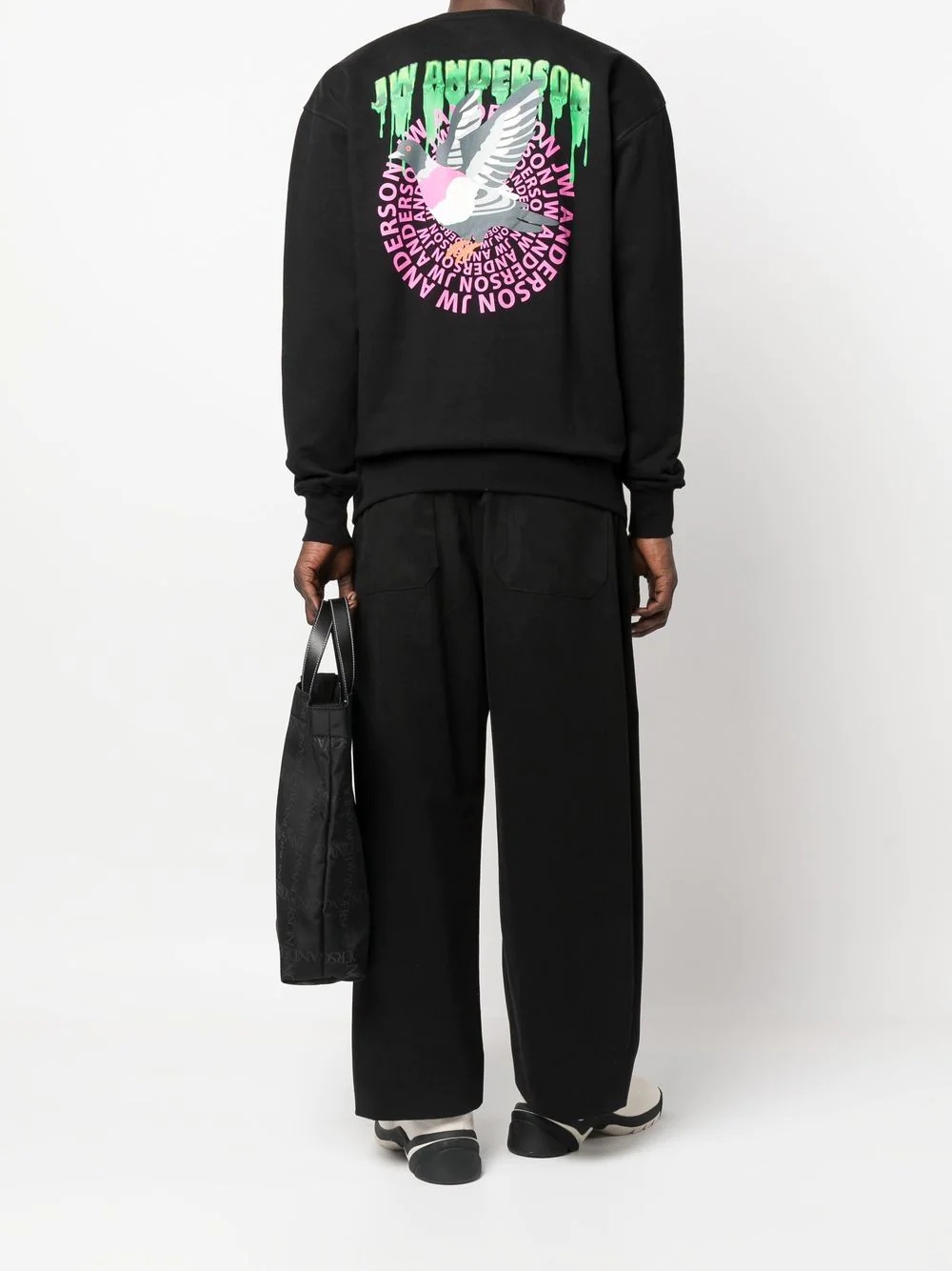 logo-print cotton sweatshirt - 2