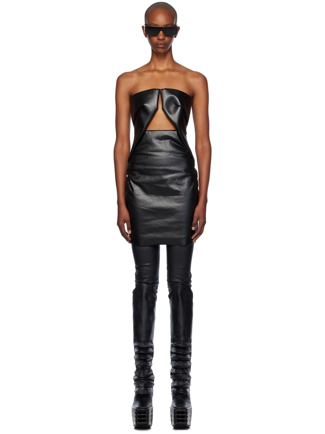 Black Porterville Prong Minidress - 1