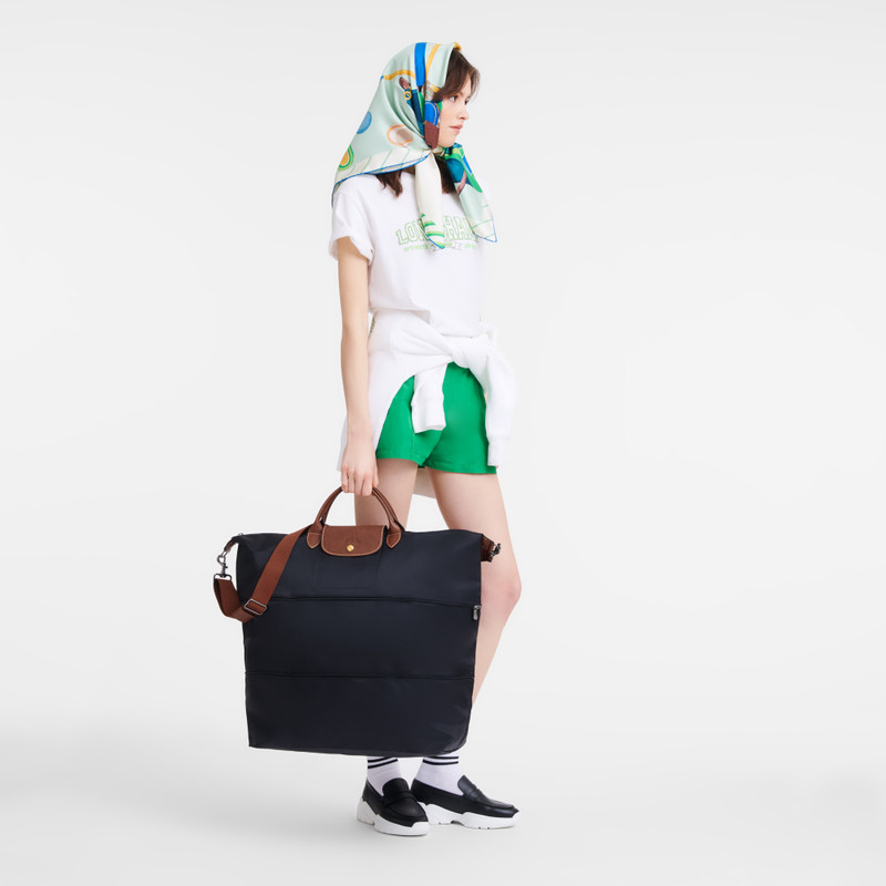 Longchamp Le Pliage Original Travel bag expandable Black - Recycled canvas outlook