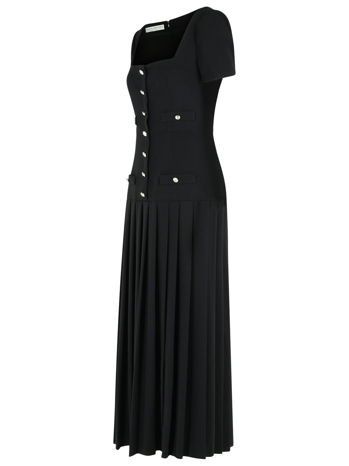 Alessandra Rich Black Virgin Wool Dress Women - 2