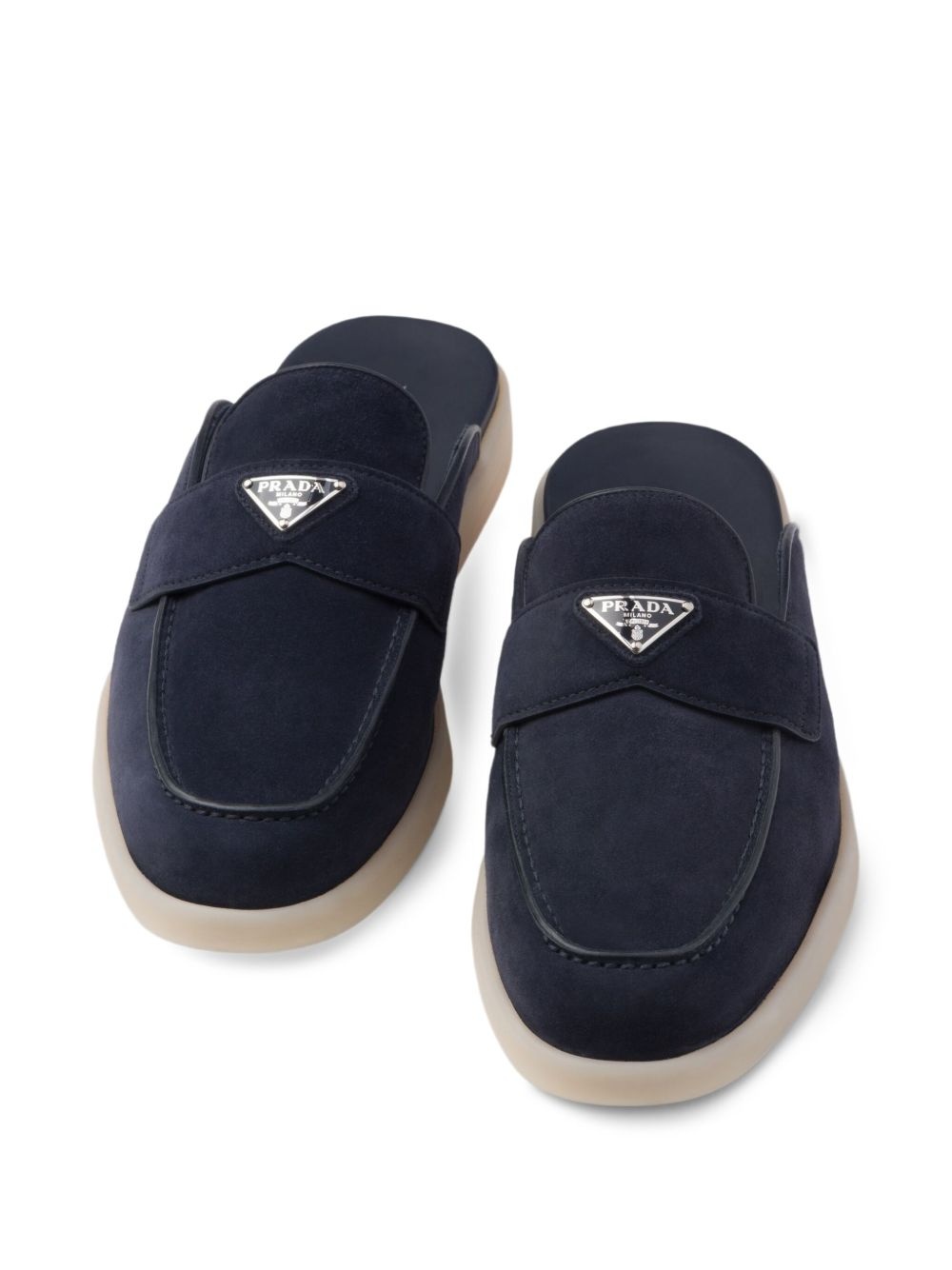 suede slip-on slippers - 5
