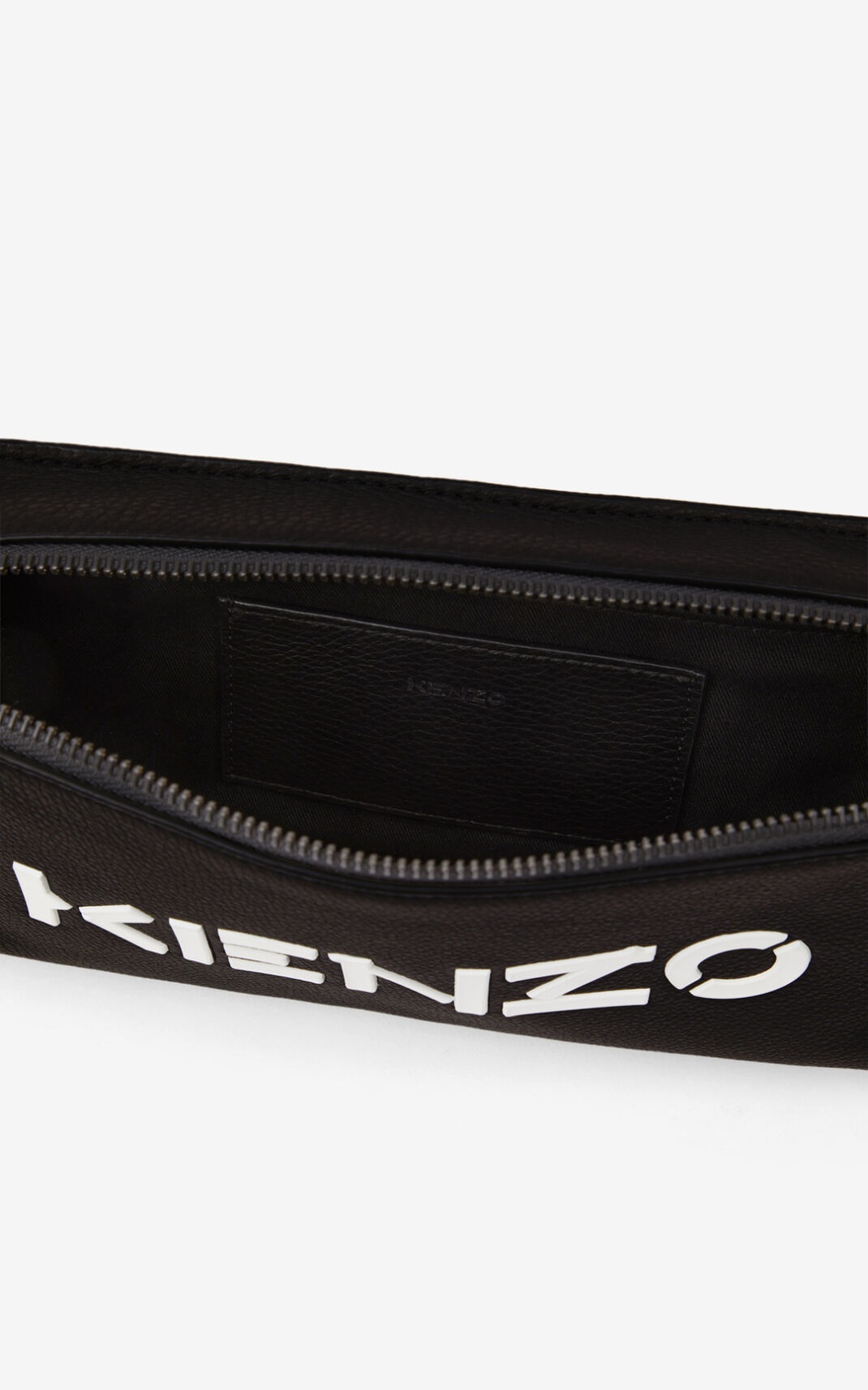 KENZO Logo leather belt bag - 3
