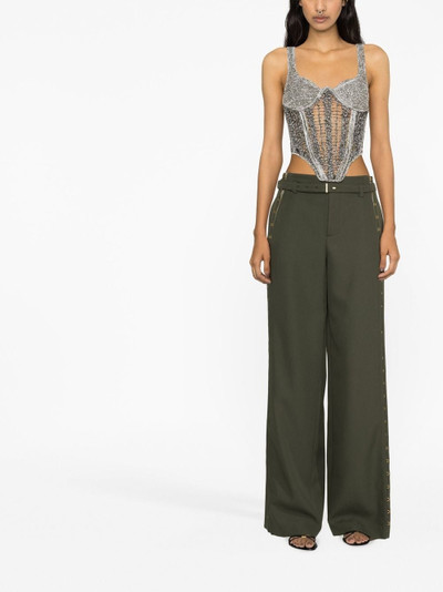 Dion Lee eyelet-detail tailored trousers outlook