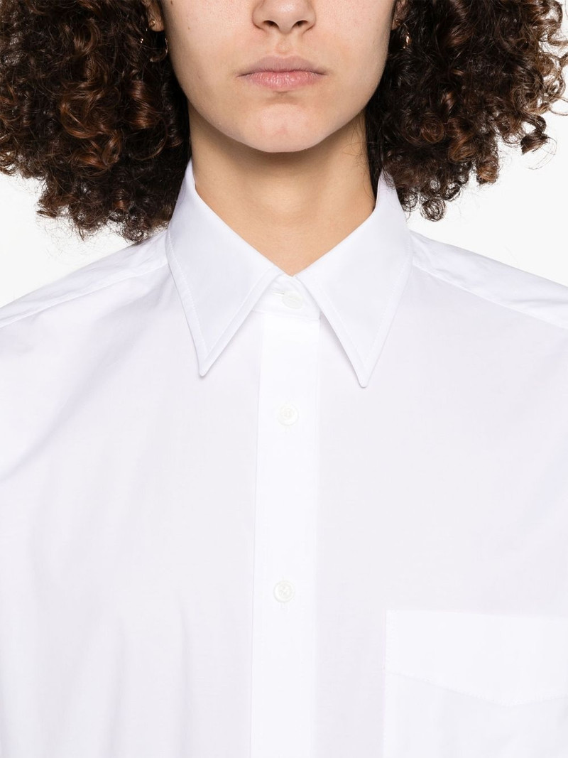 logo-embroidered shirt 5