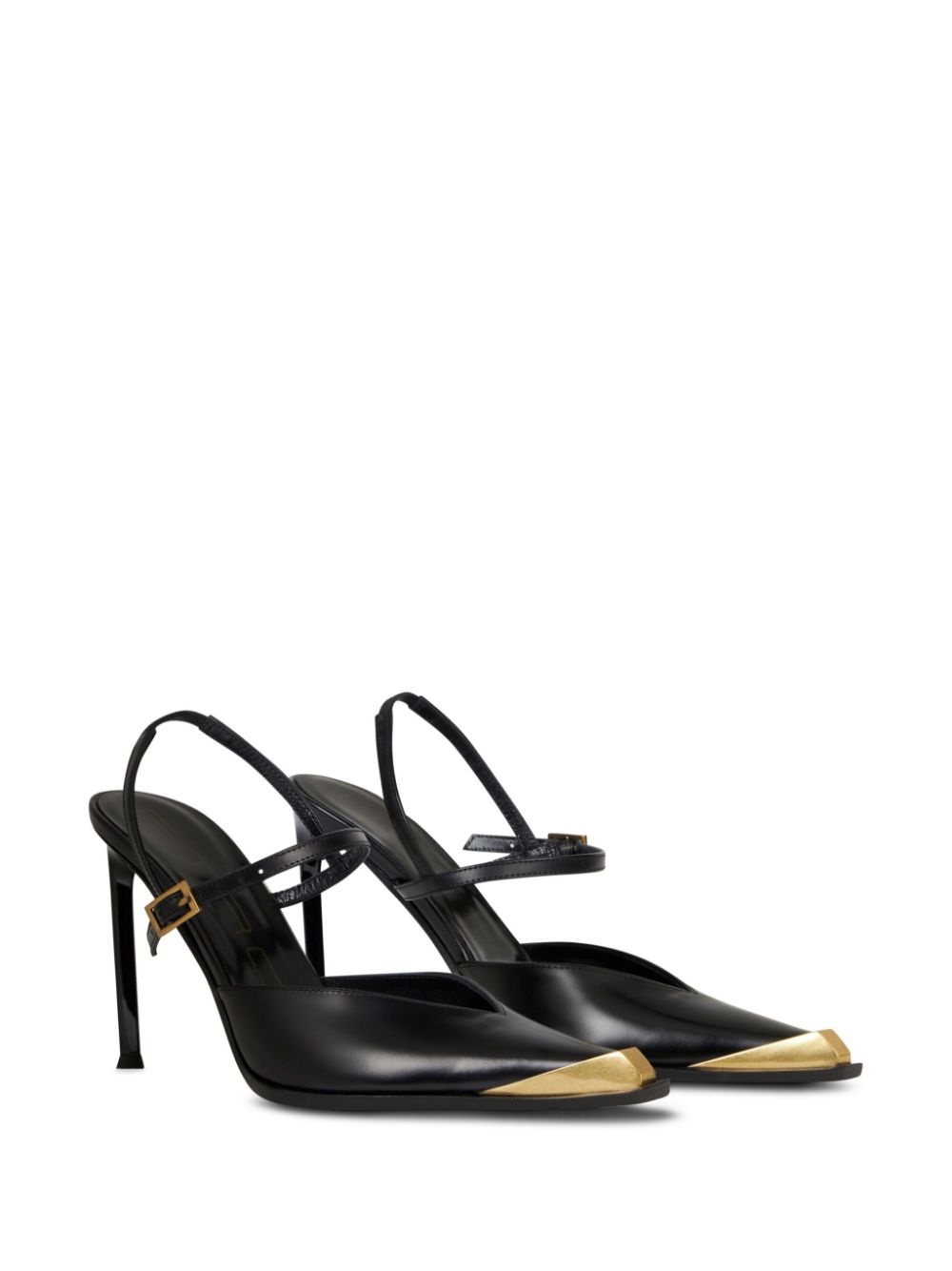 100mm leather pumps - 2