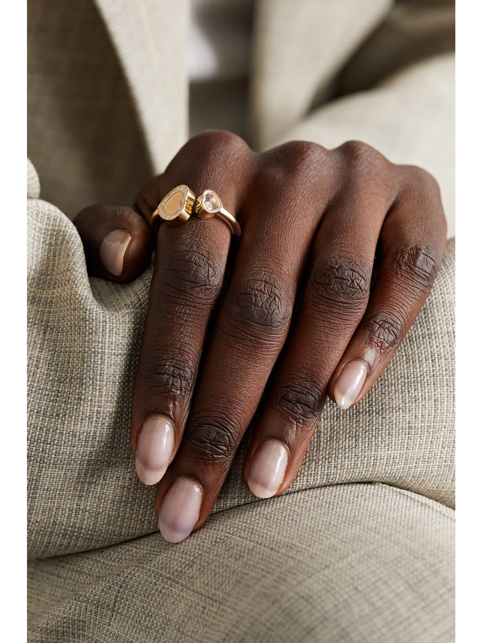 Happy Hearts 18-karat gold diamond ring Gold - 2