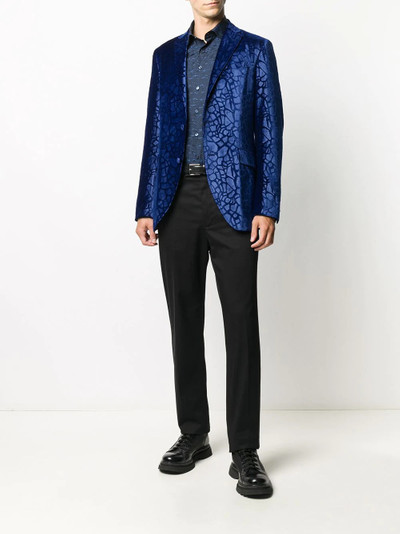 Etro abstract-print single breasted blazer  outlook