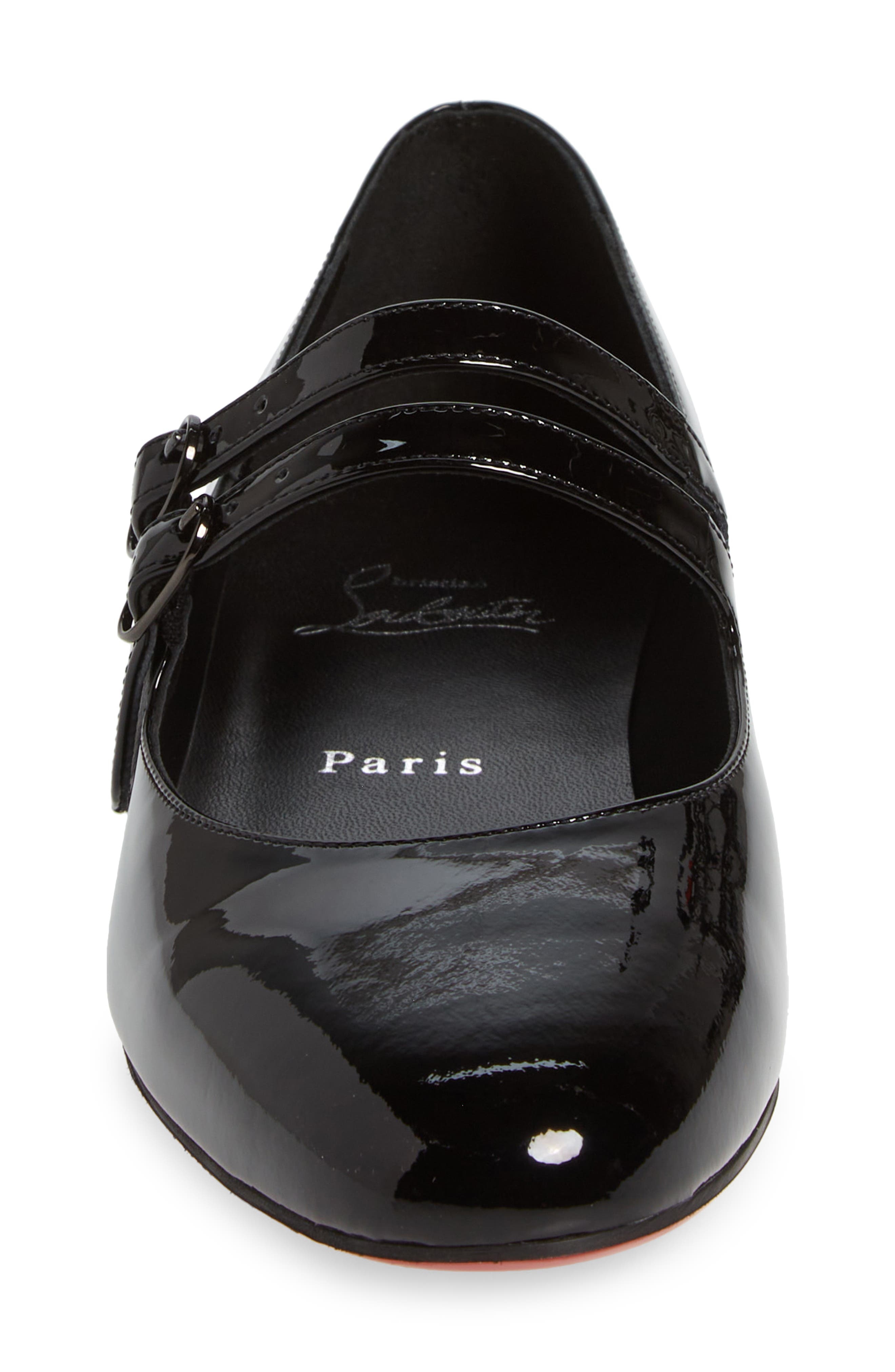 Christian Louboutin Sweet Jane Patent Pump in Black/Red at Nordstrom - 4