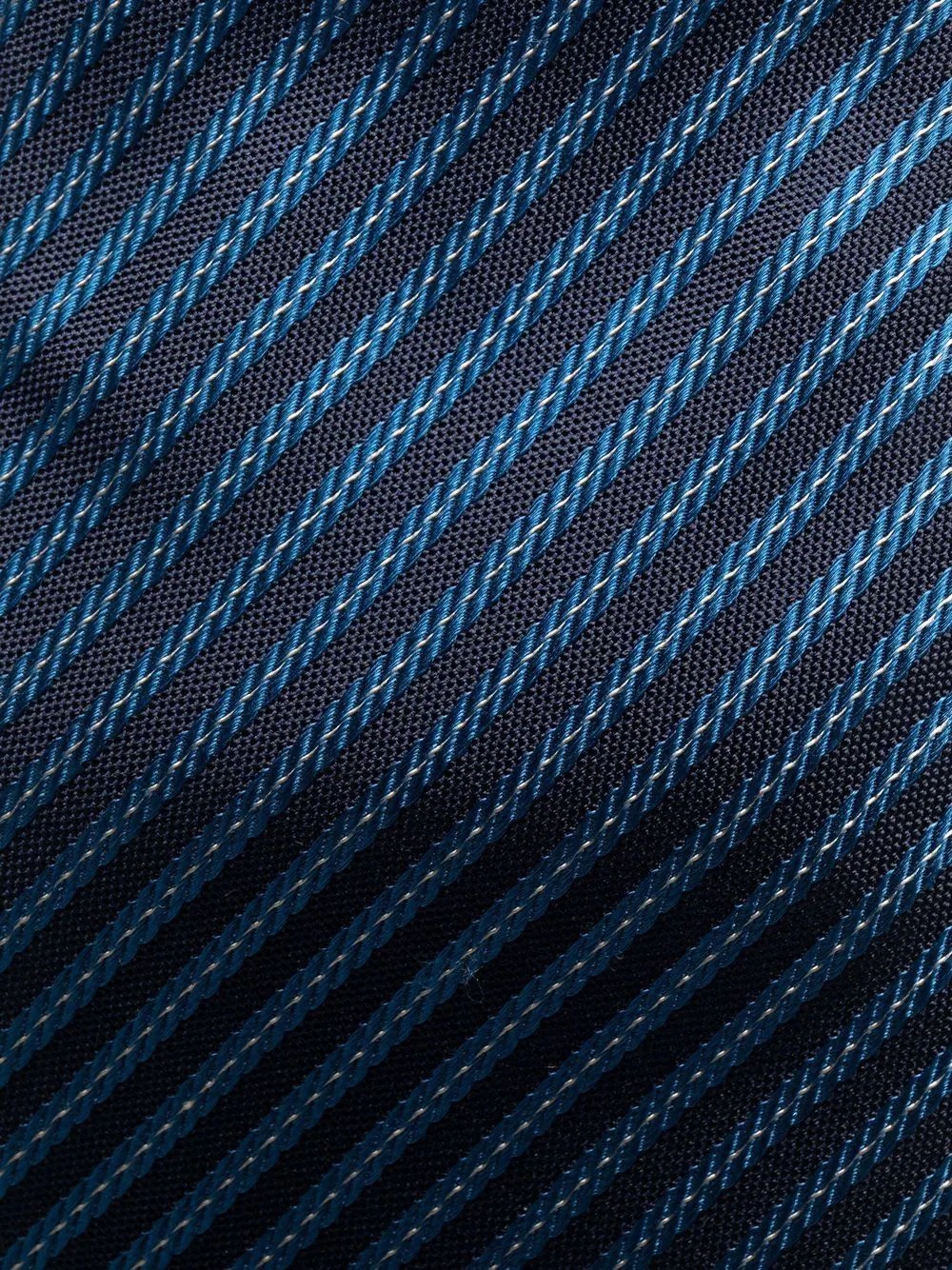 diagonal stripe embroidered silk tie - 2