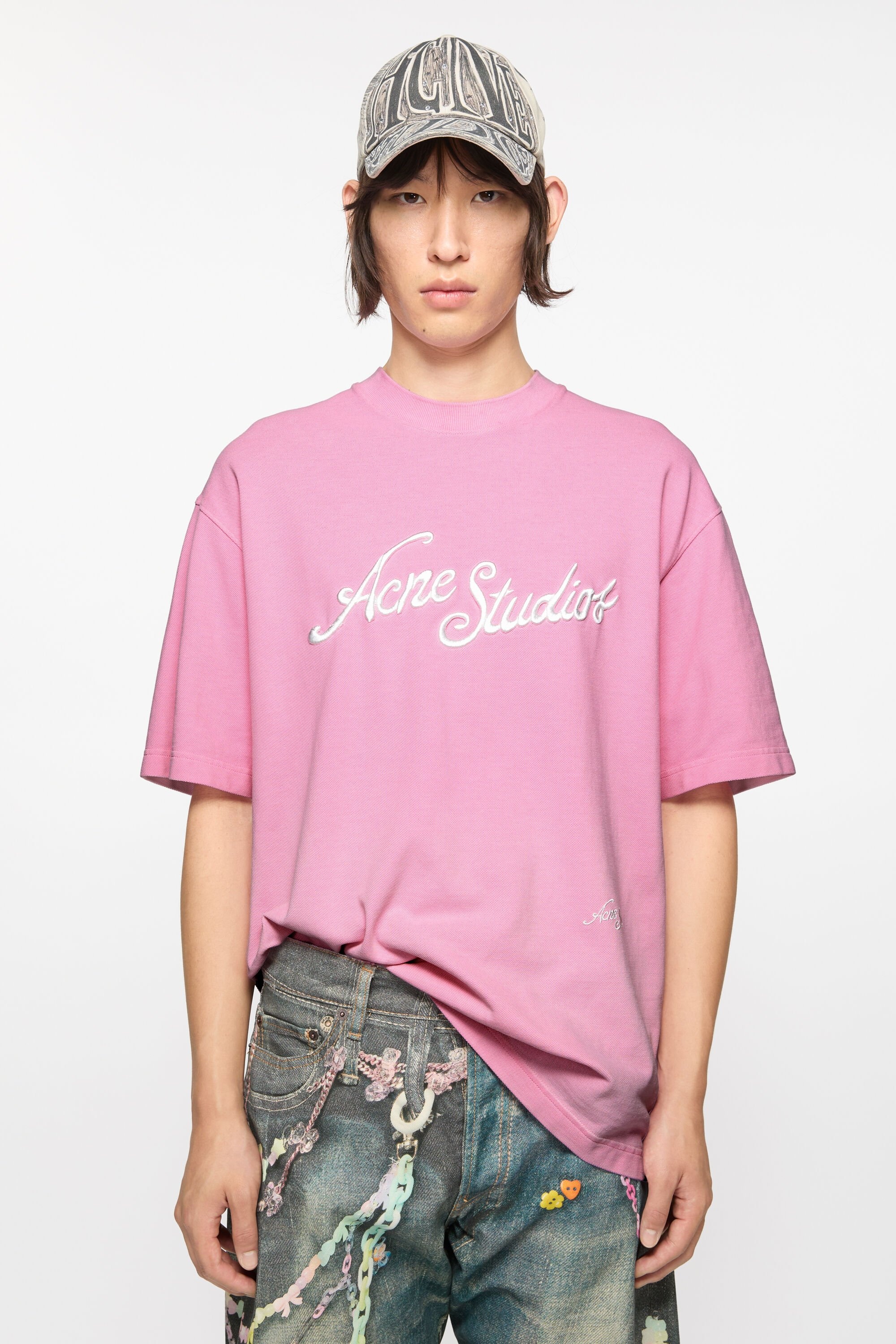 Logo t-shirt - Relaxed fit - Bubble Pink - 2