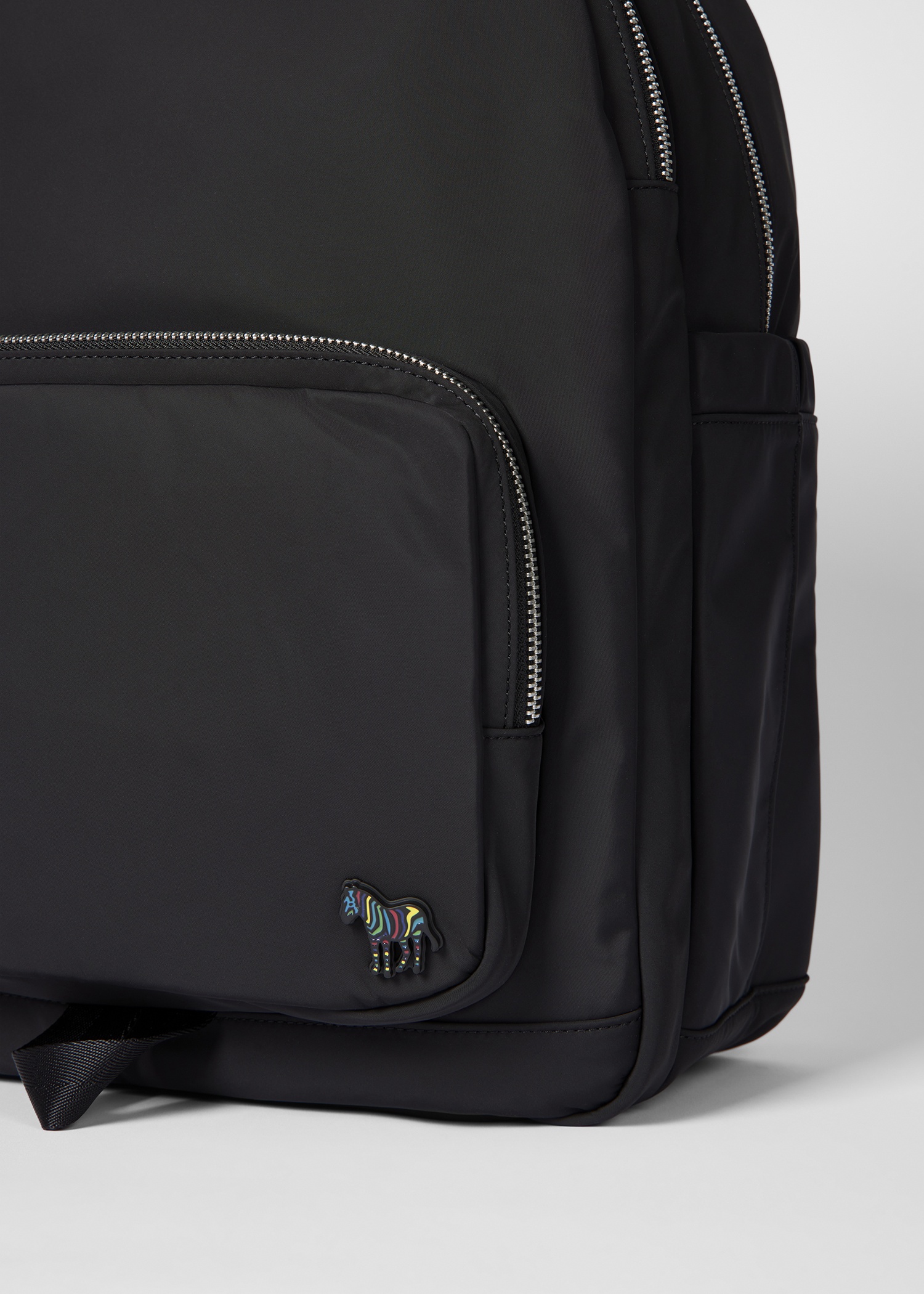 Black 'Zebra' Backpack - 4