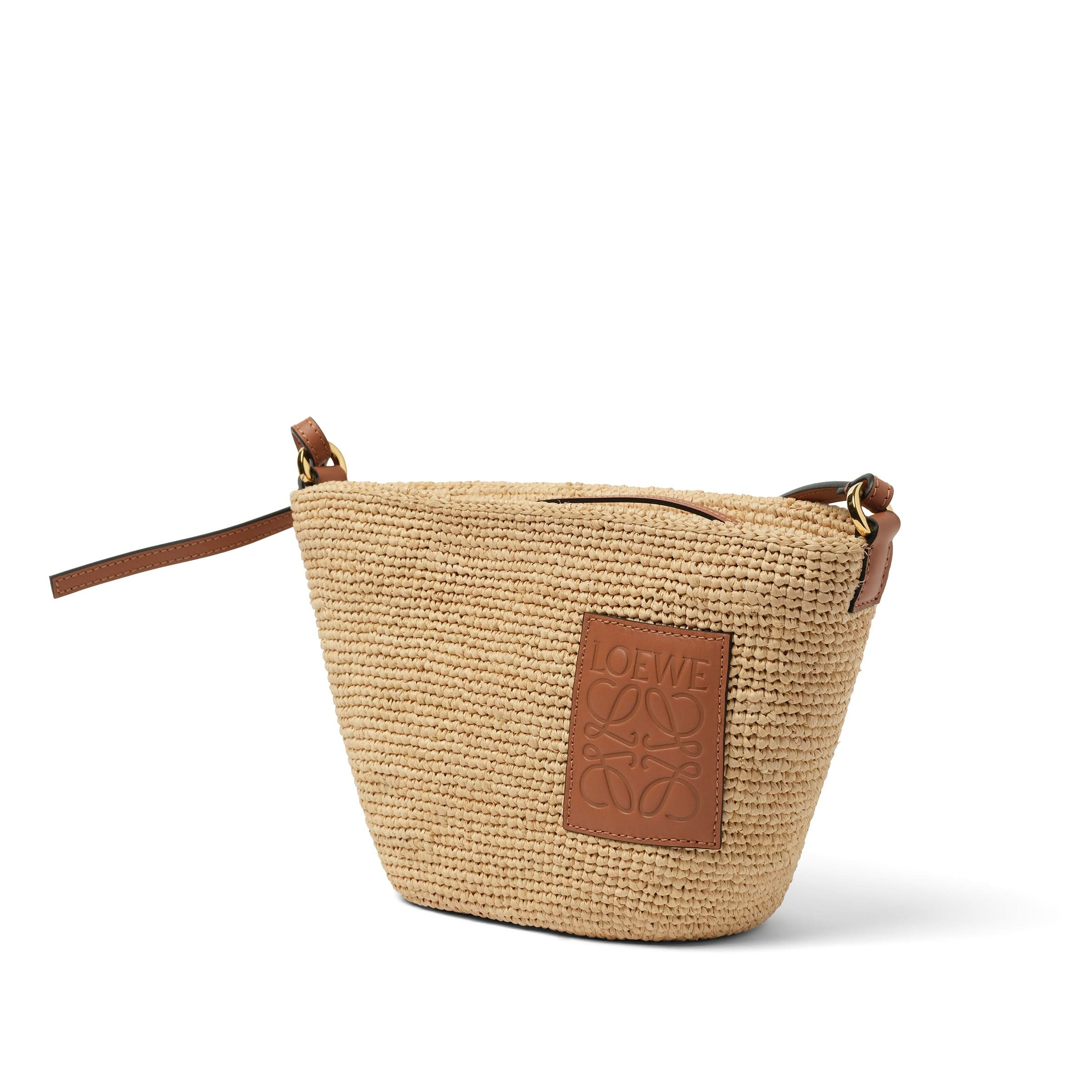 Slit Pochette Bag in Natural/Tan - 2