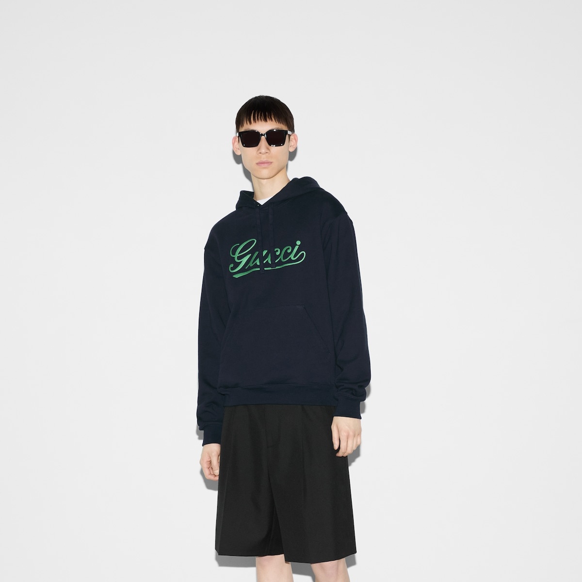 Cotton jersey hooded sweatshirt - 3