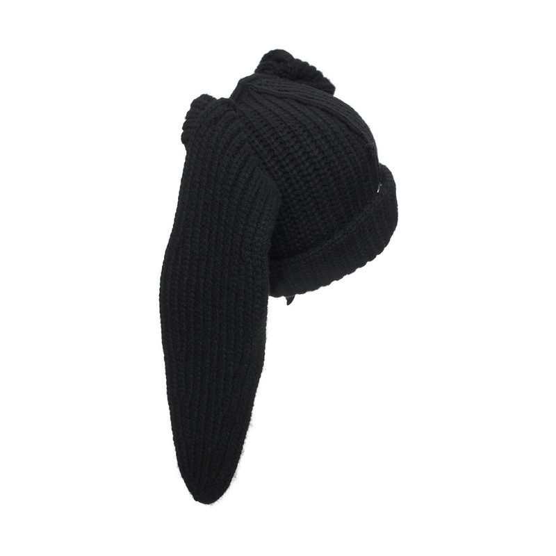 CHARLES JEFFREY LOVERBOY FLOPPY RABBIT BEANIE (BLACK) outlook