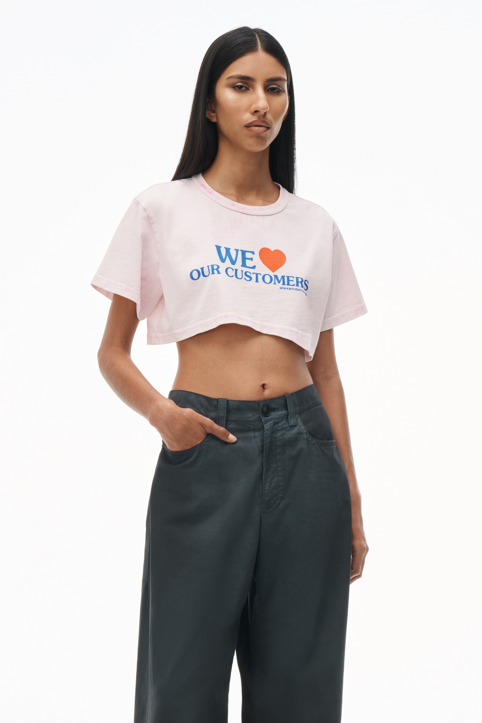 Love Our Customers Cropped Tee - 2