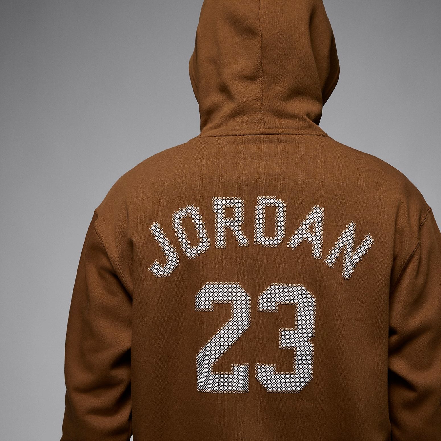 Air Jordan Holiday Fleece Pullover Hoodie 'Light British Tan Sail' FD7466-281 - 3