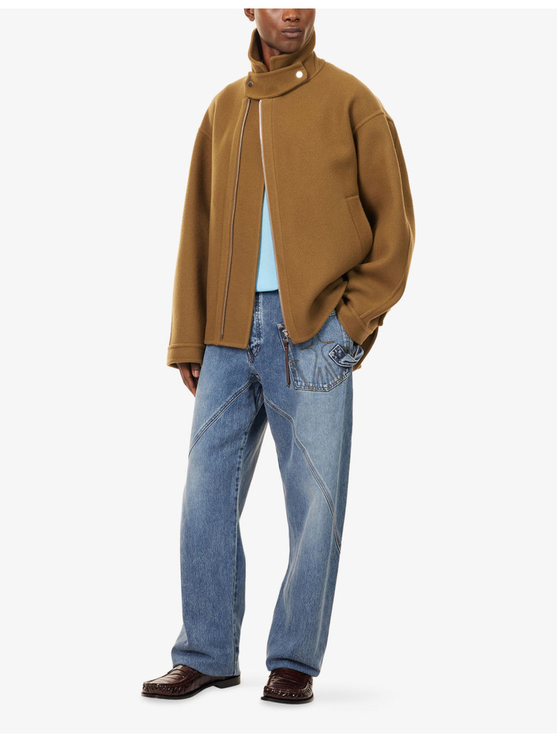 JW Anderson Fireman Double-Faced Wool-Cashmere Blend Jacket outlook