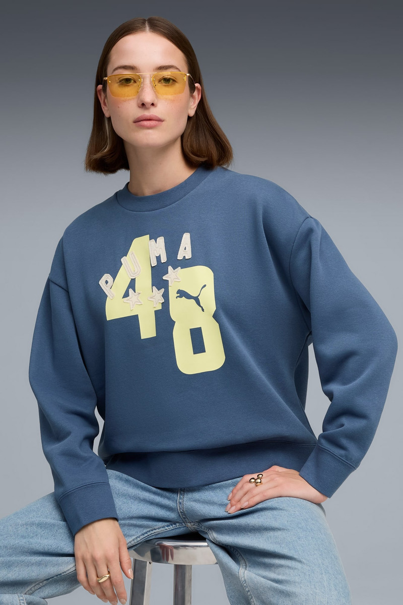 PUMA ESS Double Up Crew Women outlook