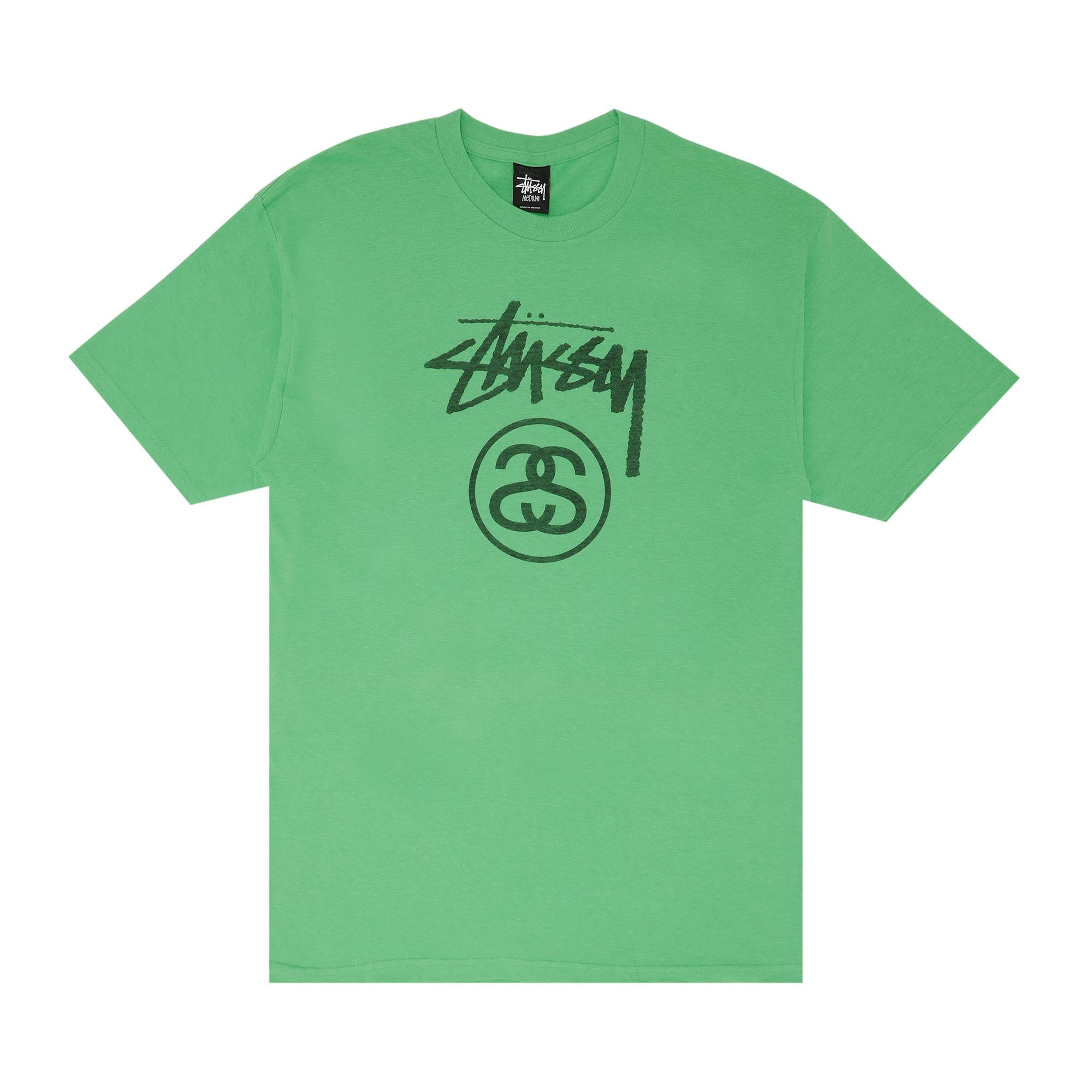 Stussy Stock Tone Logo Tee 'Tone Green' - 1