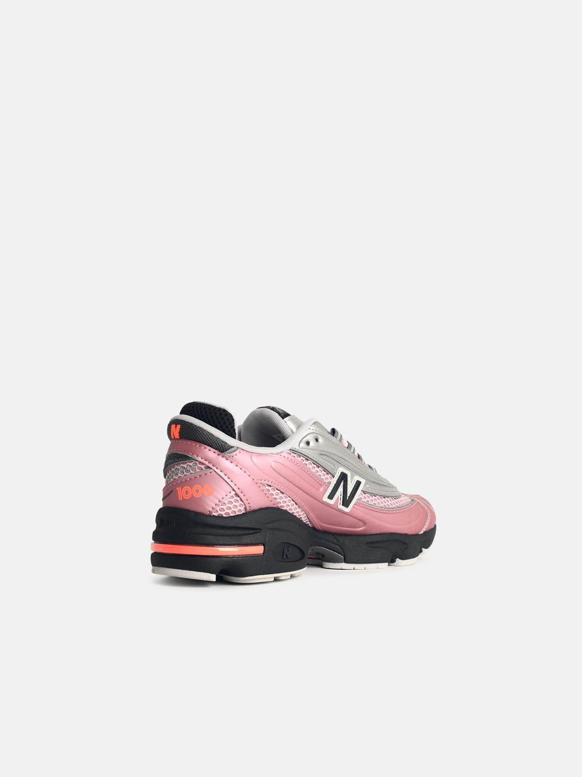 '1000' PINK FABRIC BLEND SNEAKERS - 3