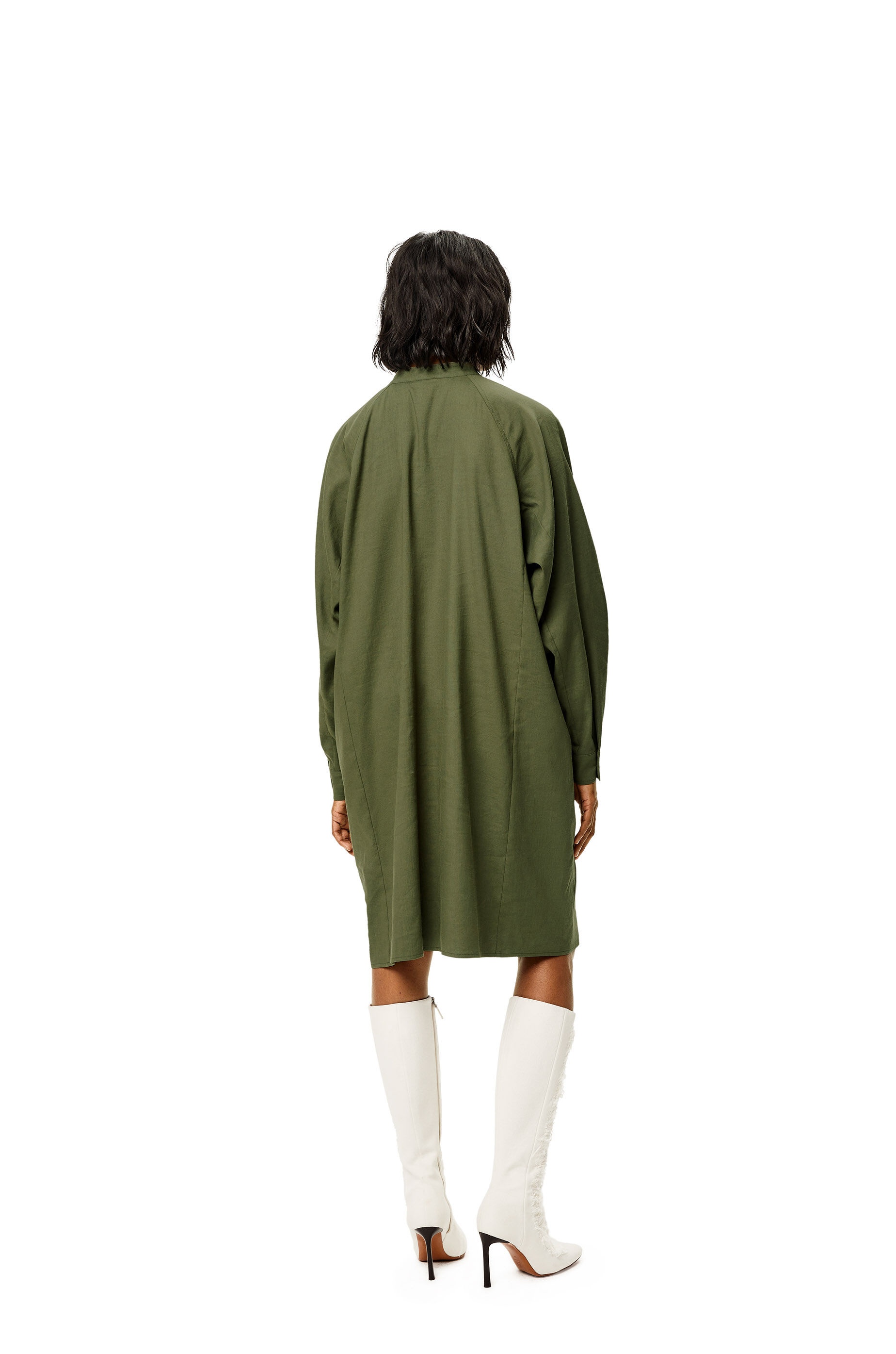 Anagram tunic dress in linen and cotton - 3