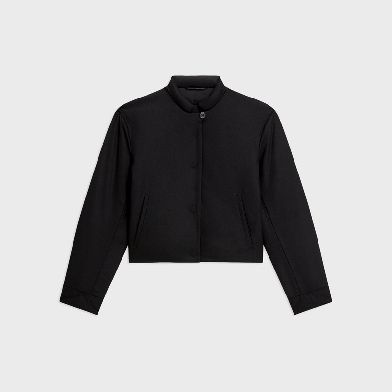 Cropped Jacket in Stretch Flannel 1