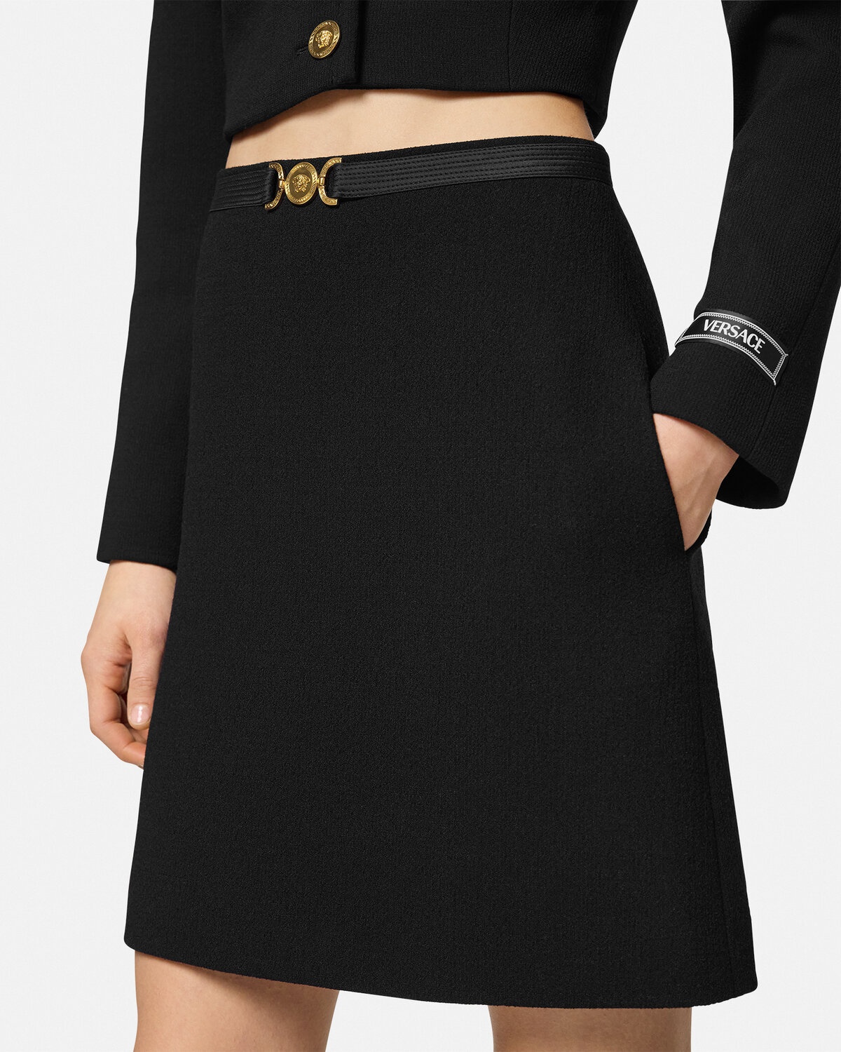 Medusa '95 Wool-Blend A-line Skirt - 3