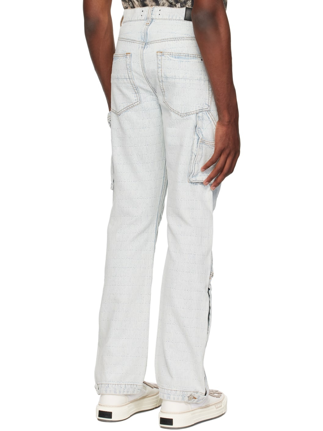 Indigo Jacquard Jeans - 3