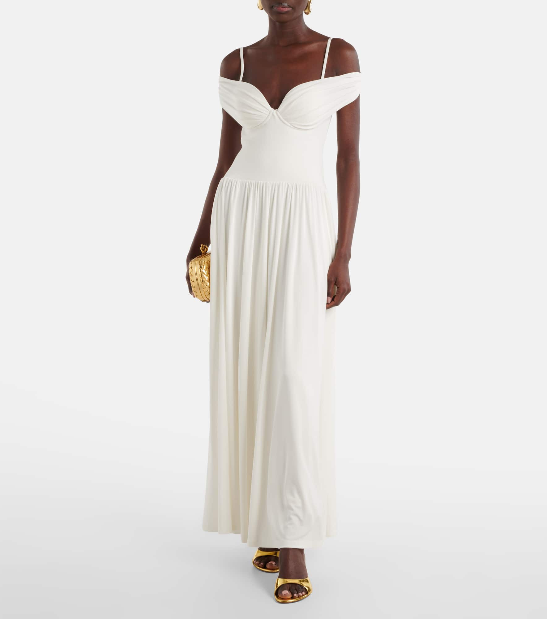 Amarantha draped jersey maxi dress - 2