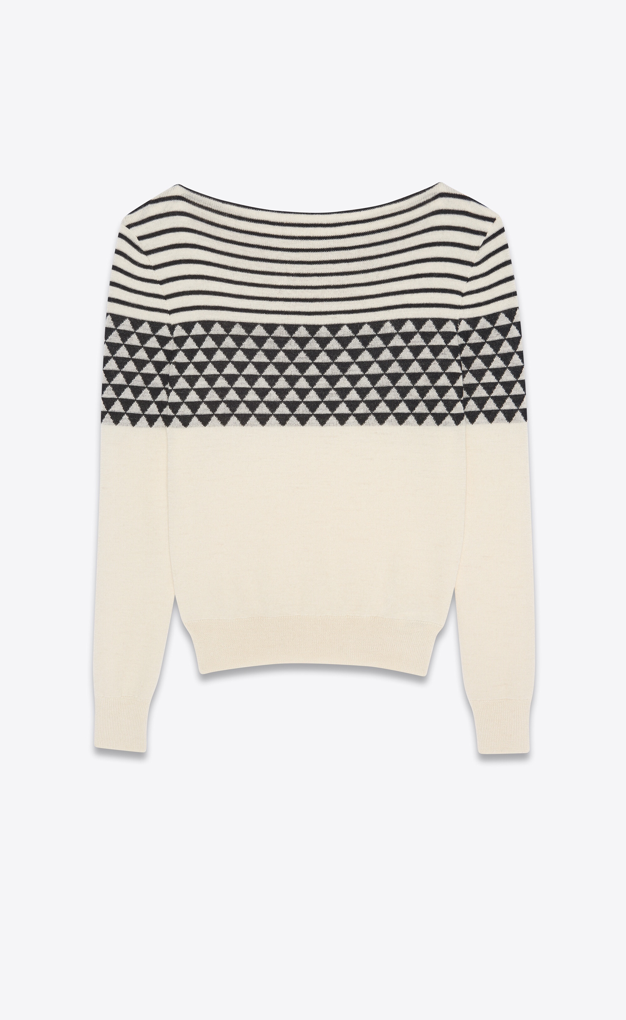 sweater in wool jacquard - 1