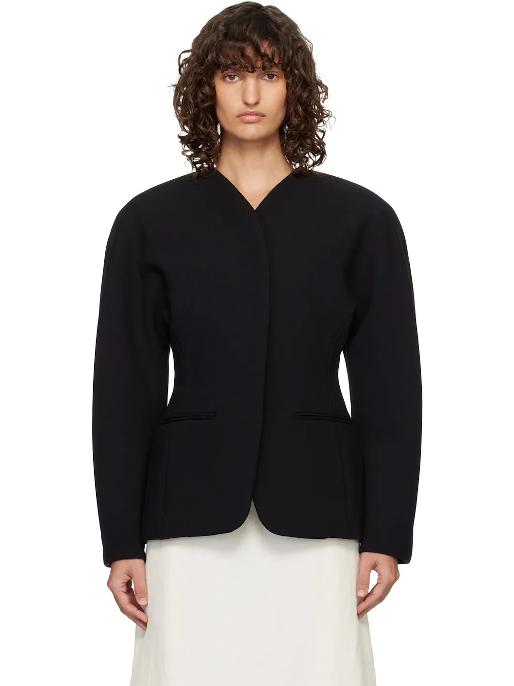 Black 'The Ovalo' Blazer - 1