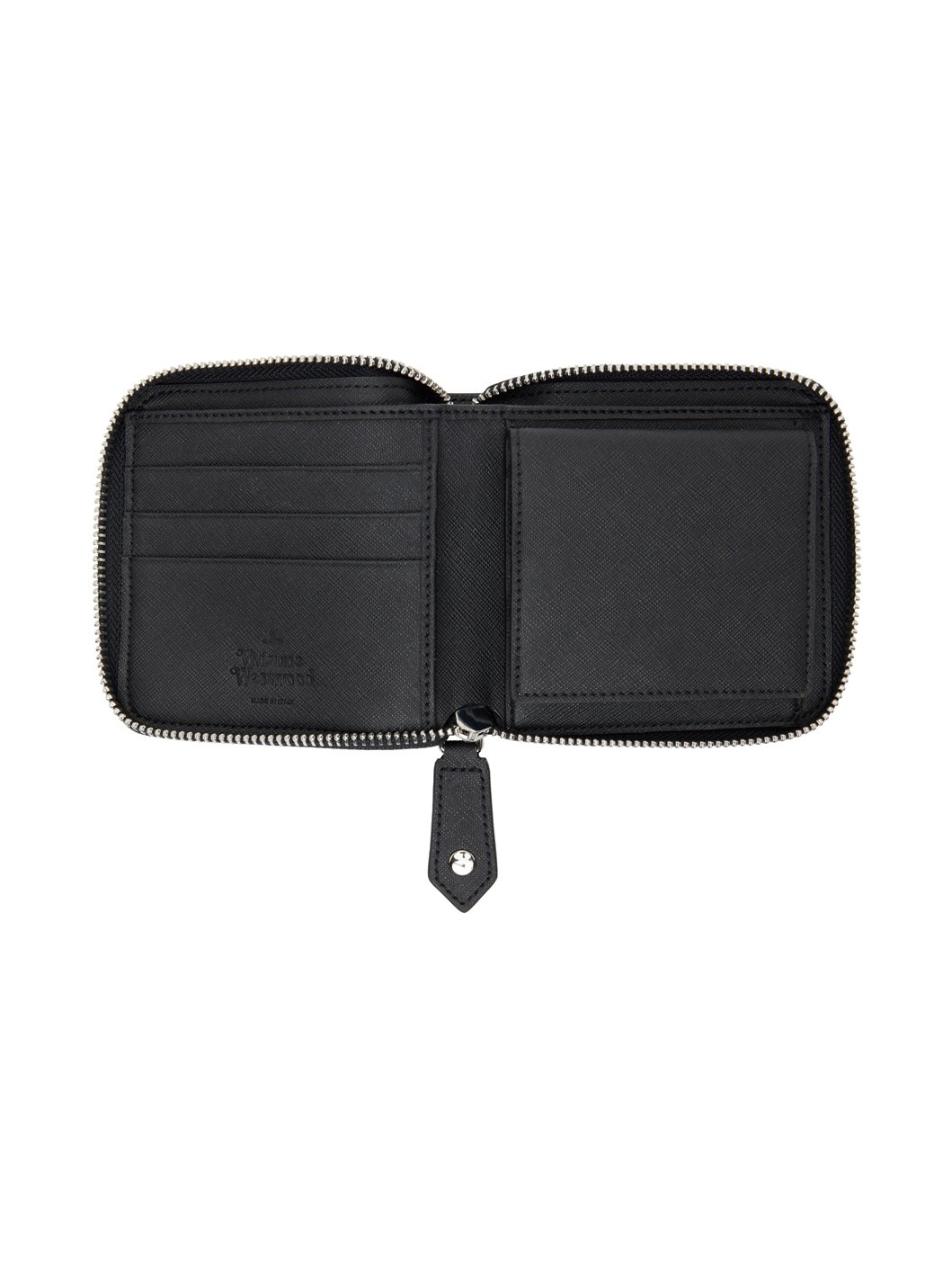 Black Saffiano Biogreen Rounded Square Wallet - 3