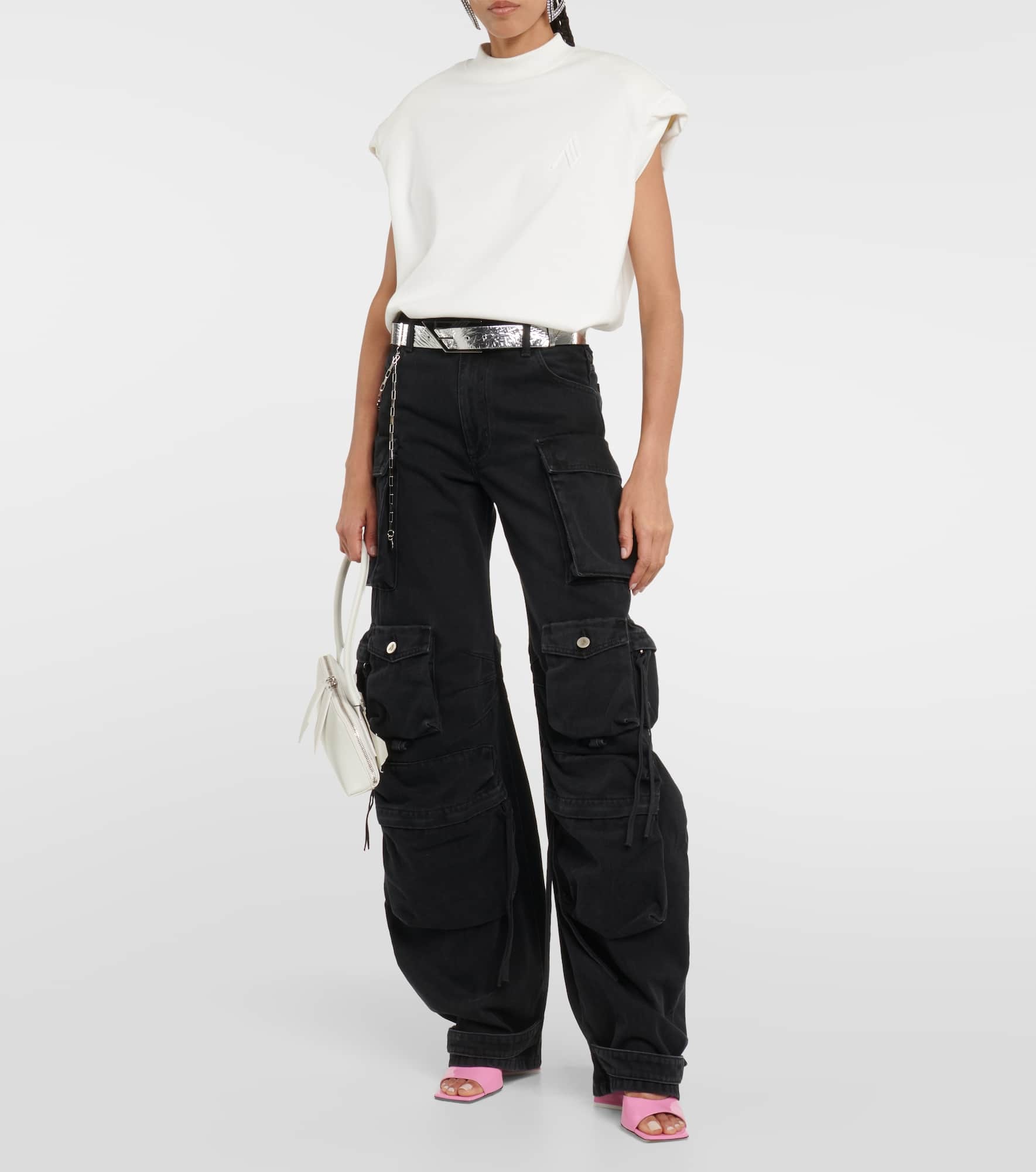 Fern low-rise denim cargo pants - 2