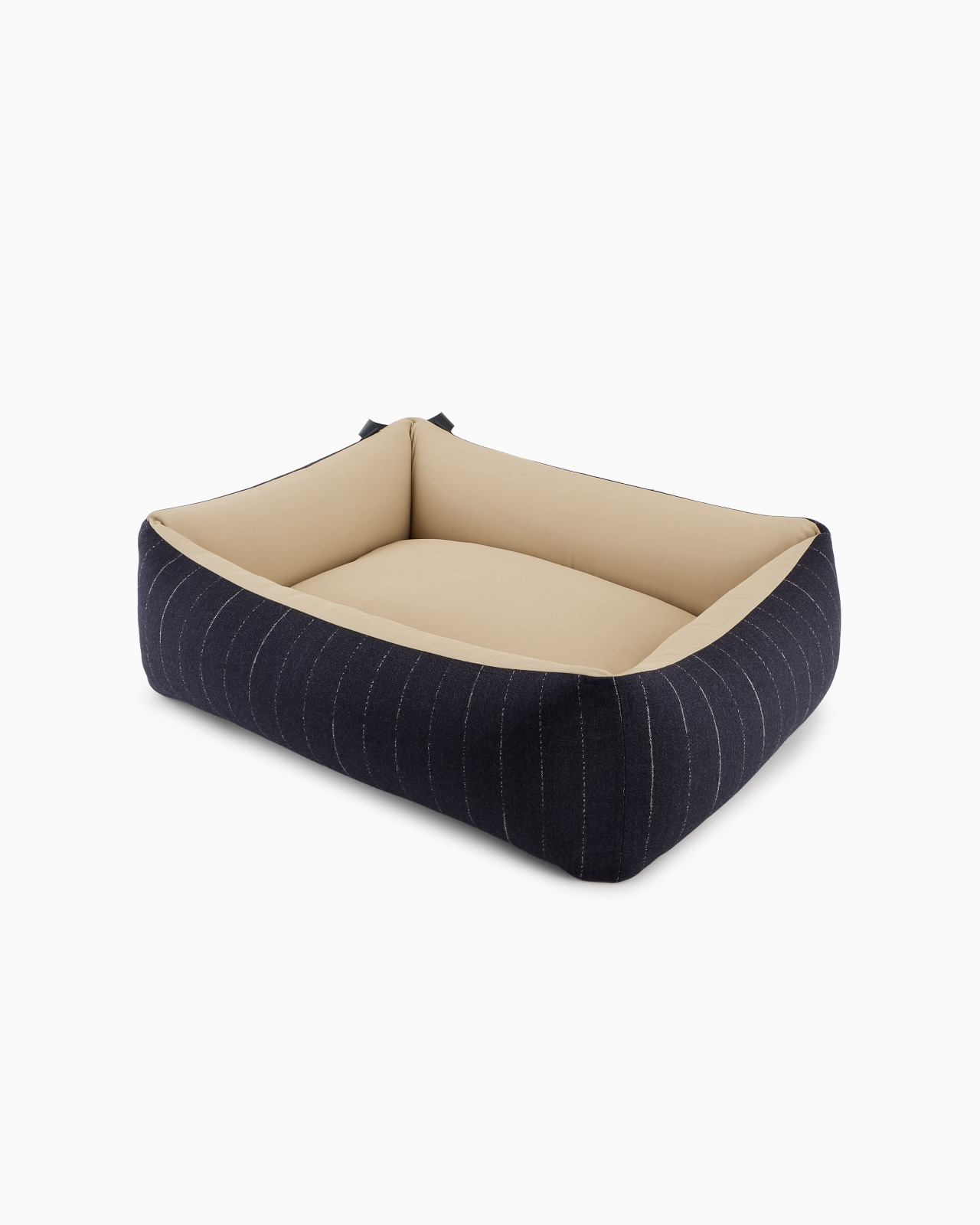 POLDO X GIORGIO ARMANI DOG BED IN PINSTRIPED VIRGIN WOOL - 2