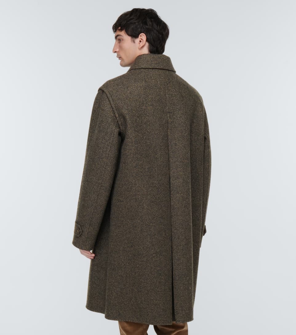 Savile cashmere-blend overcoat - 4