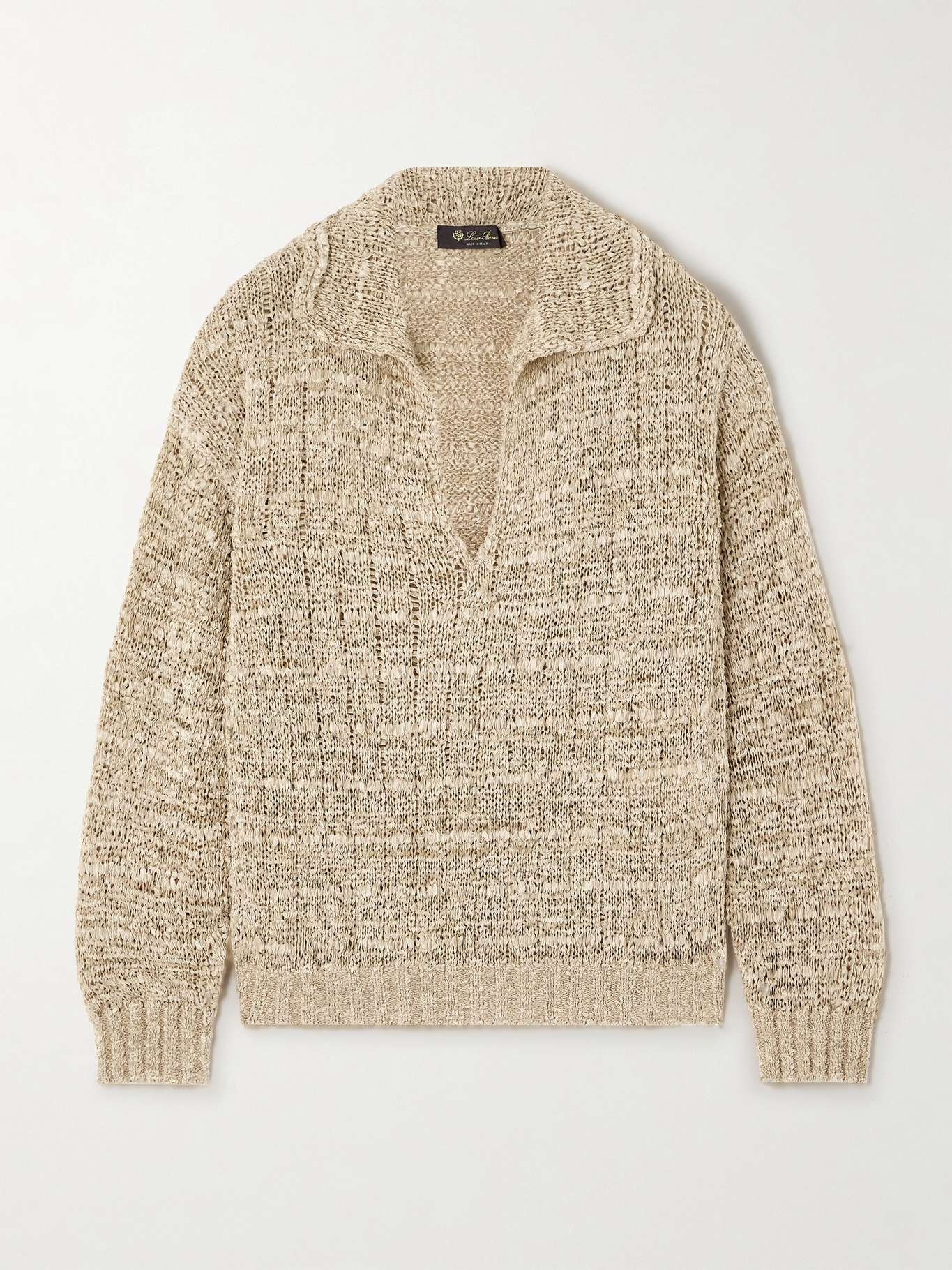 Open-knit silk sweater - 1