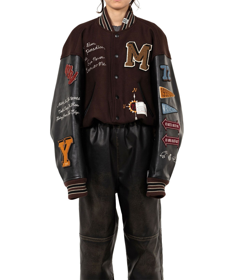 Maison MIHARAYASUHIRO Roll-up Hem Stadium Jacket outlook