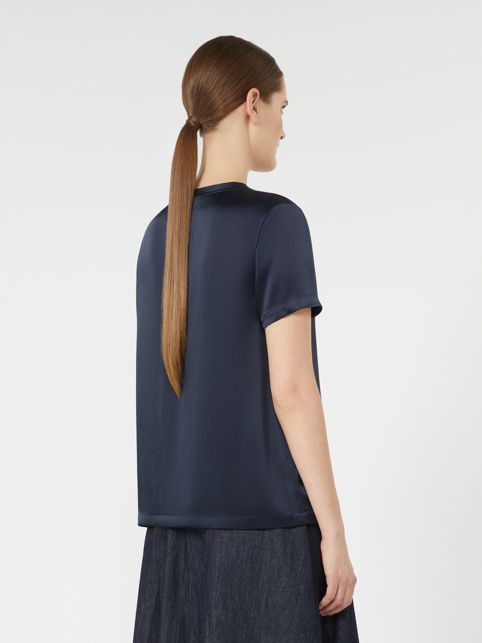 REBECCA Viscose satin T-shirt - 4