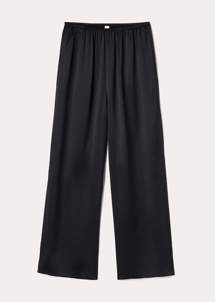 Silk pj bottoms black - 1