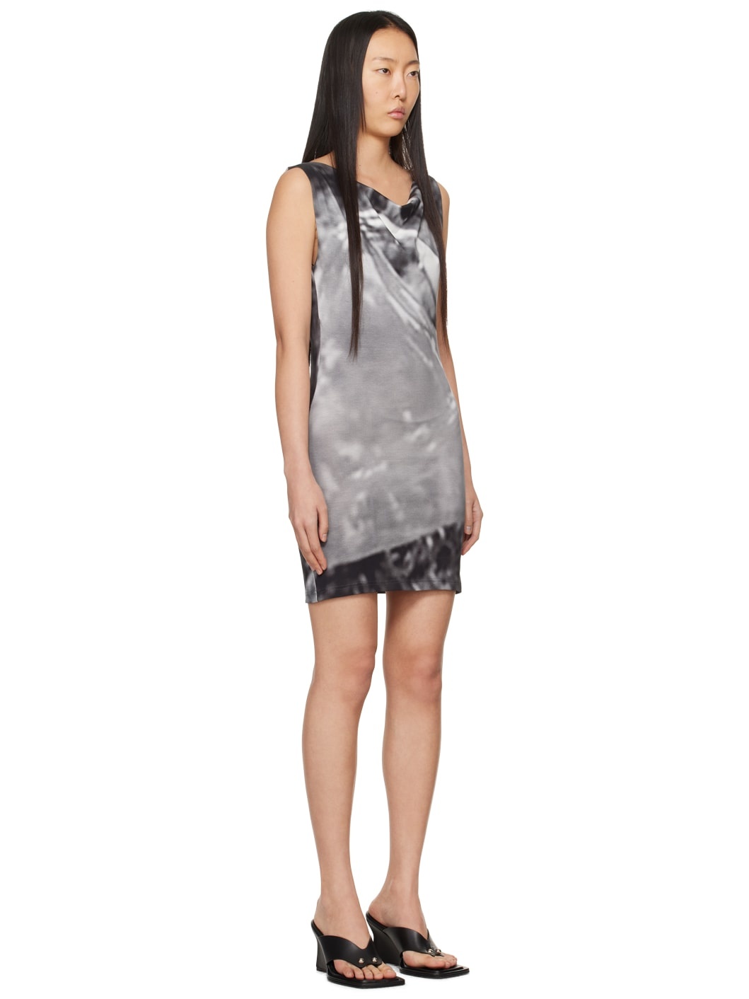 SSENSE Exclusive Gray Float Minidress - 2